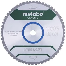 Metabo Classic Steel Cut - Sägeblatt - für Stahlprofile, Stahlplatten