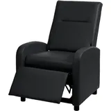 Mendler Fernsehsessel HWC-H18, Relaxsessel Liege Sessel, Kunstleder klappbar 99x70x75cm - schwarz
