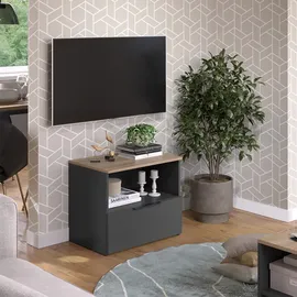 Vicco Kommode Wido 60 x 50 cm Anthrazit/Sonoma