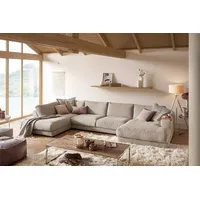 KAWOLA Wohnlandschaft U-Form Madeline Cord Longchair rechts