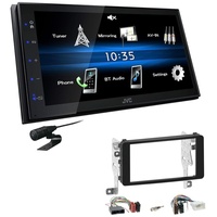 JVC KW-M25BT 2 DIN Autoradio Bluetooth Touchscreen USB für Mitsubishi Lancer VIII und Sportsback OEM Navi