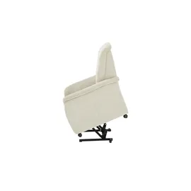Polstermöbel Oelsa Fernsehsessel Sarah Flachgewebe 91 x 103 x 97 cm Beige elektrisch