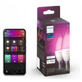 Philips Hue White & Color Ambiance E14 470 lm 5,3 W Doppelpack