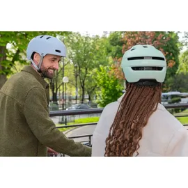 ABUS Fahrradhelm Purl-Y – geeignet für E-Bike und S-Pedelec – stylisher NTA-Schutzhelm für Erwachsene und Jugendliche – Grün (Mint Green), Größe L