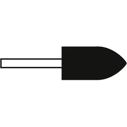 TYROLIT Keramische Stifte DxT-SxL,R 20x32-6x40,R=36 Für Stahl, Form: 52SP - Geschoss (Schleifstift), Art. 6661