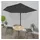 vidaXL Balkon-Sonnenschirm 300 x 150 cm schwarz halbrund