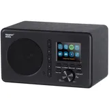 Ferguson Regent i200s Internetradio WLAN Radio mit Bluetooth, FM/DAB/DAB+ Radio UKW, Spotify Connect, Radiowecker, Equalizer, Farbdisplay, USB, AUX-IN - Schwarz