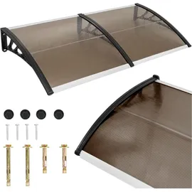 OEM Vordach über der Eingangstür 200 x 100 cm braun