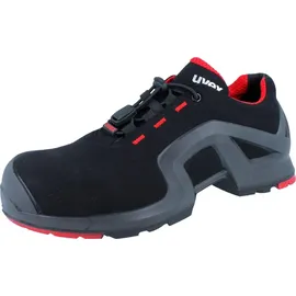 Uvex Halbschuh schwarz/rot uvex 1 x-tended support, S3 EU-Schuhgröße: 41