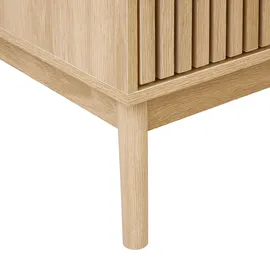 Beliani Kommode Lynwood 3 Schubladen Hellbraun