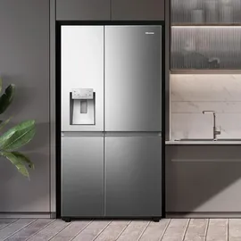 Hisense RS818N4TIC Side-by-Side (632 l, 1795 mm hoch, Edelstahl)