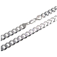 Silberkettenstore Silberkette Panzerkette 10mm - 925 Silber, Länge wählbar silberfarben 65cm