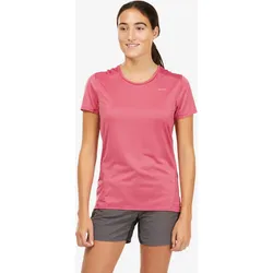 Wandershirt Damen kurzarm Bergwandern - MH100 rosa 3XL