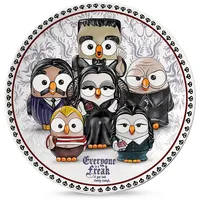 Egan The Addams Family Pizzateller aus Porzellan