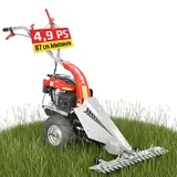 Balkenmäher Benzin mit Antrieb 87 cm Schnittbreite Wiesen Kreisel Hochgras Mäher