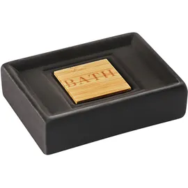 Beliani Badezimmer Set 4-teilig Seifenhalter grau