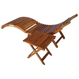 furnicato Sonnenliege 184 x 55 x 64 cm Schwarz