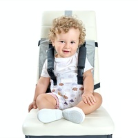 Hochstuhl Tragbar für Babys - Kinderstuhl und Sitzerhöhung mit Neugeborenenaufsatz - Klappbar und ab Geburt Nutzbar - Komfort und Sicherheitsgurt für Essen am Tisch-Ab 6 Monate geeigne