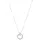 Amor Kette mit Anhänger Kreis Silber
