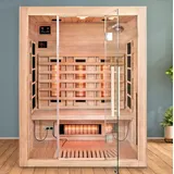 LED Infrarotkabine 150x120x190 Infrarotsauna Wärmekabine Vollspektrum +Radio Neu