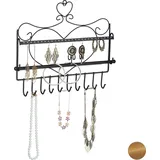 Relaxdays Schmuckhalter Wand Gold