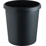 Helit Papierkorb 18l, schwarz