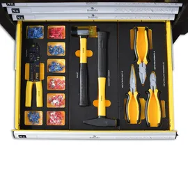 BAMATO Premium Werkstattwagen WORK-550 mit 348-tlg CrV Werkzeugset