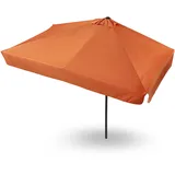 habeig Halbrunder/Rechteckiger Wandschirm für Balkon oder Terrasse, 228x255 cm, Polyester, Balkondschirm (62471 Terrakotta) - Groß