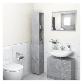 vidaXL Badezimmerschrank 25 x 26,5 x 170 cm Betongrau