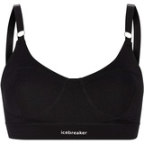 Icebreaker Queens CLASP BRA Damen - Sport BH schwarz