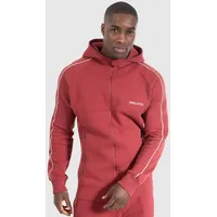 Smilodox Herren Zip Hoodie Henri Bordeaux S