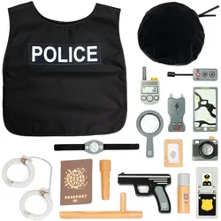 UMU Toys Police set Activity Spielzeug aus Holz 3y+
