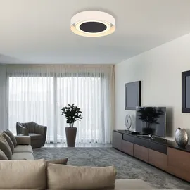 ETC Shop LED Deckenlampe 24W rund weiß beige