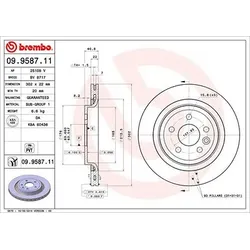 Brembo Bremsscheibe [Hersteller-Nr. 09.9587.11] für Volvo