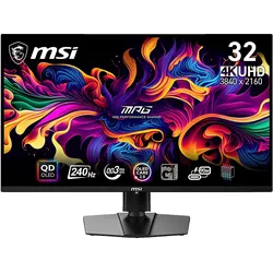 MSI MPG 321URXDE QD-OLED 31,5 Zoll OLED 4K Gaming Monitor (0,03 ms Reaktionszeit, 240 Hz)