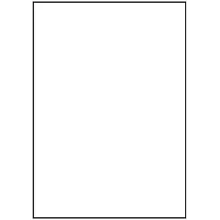 Blattetiketten aus PET, Matt white, permanent haftend 210 mm x 297 mm / weiß / 100 Etiketten auf 100 Blatt 100815702 / A1003221-0002