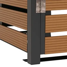 MCW Mülltonnenverkleidung MCW-K14 134 x 84 x 119 cm braun