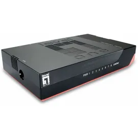 LevelOne GSW-0807 - Schwarz/Rot