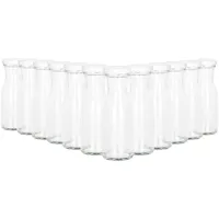 Mambocat 12er Set Weithalsflasche Karaffe 150 ml + To 43 Deckel weiß****Vorpackplatz: REIHE 42.6///PLATZ 8
