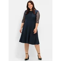 sheego Etuikleid Abendkleid Blau 56