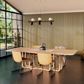 acous Akustikpaneel COMFORT Eiche hellbraun 2 St. 30 x 1,1 x 250 cm