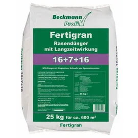 BECKMANN Rasendünger Fertigran NPK 16+7+16 mit Langzeitwirkung 25 kg