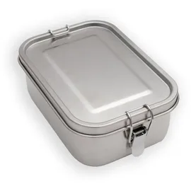 Intirilife Lunchbox, Silber, Metall, 12x6x17 cm, Küchenzubehör, Vorratsbehälter, Brotdosen