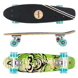 FunTomia Miniskateboard Mini-Board Skateboard mit Mach1 ABEC-9 Kugellager aus Ahornholz grün