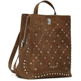 DESIGUAL Yankee Metal Patch Sumy Mini Backpack Braun