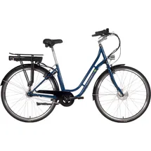 Saxonette E-Bike SAXONETTE "Fashion Plus 2.0" Gr. 45, blau (nachtblau glänzend), E-Bikes, 45cm, 28 Zoll (71,12cm), Pedelec, Elektrofahrrad für Damen u. Herren