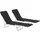 furnicato Klappliegen 2 Stk 182 x 56 x 24,5 cm Schwarz