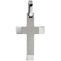 Jobo Kreuzanhänger Edelstahl Silber