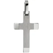 Jobo Kreuzanhänger Edelstahl Silber