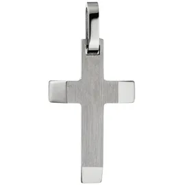 Jobo Kreuzanhänger Edelstahl Silber